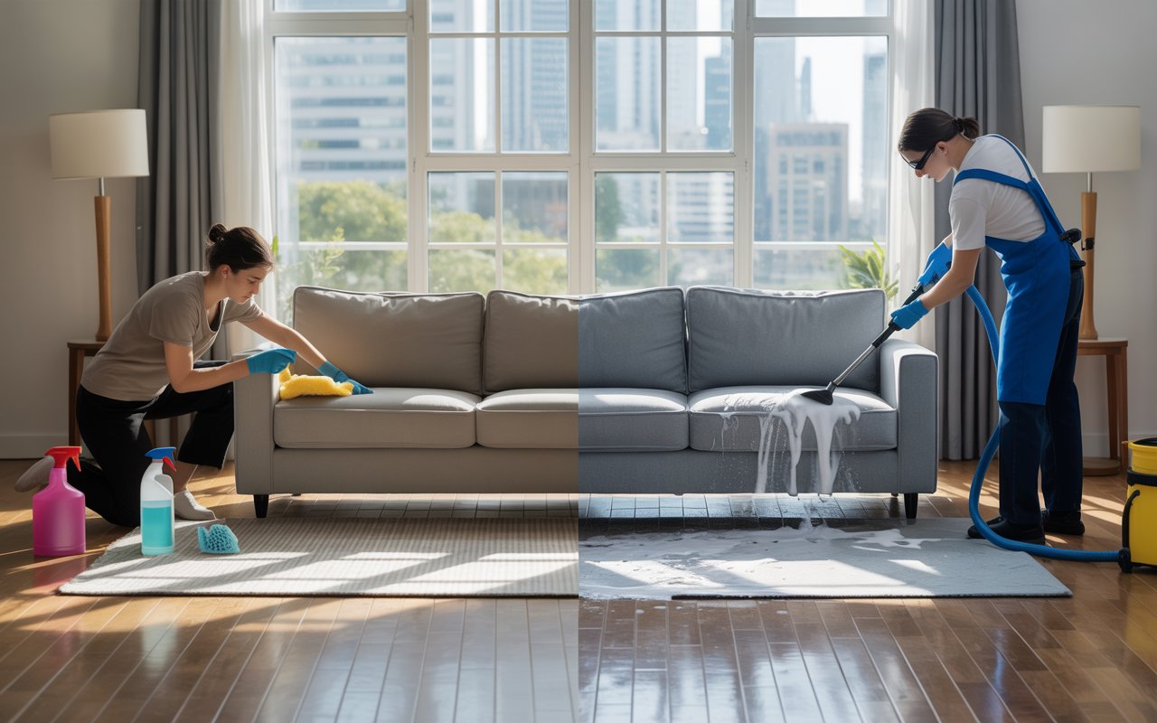 DIY vs. Professional Sofa Cleaning – What’s Best for Your Home?